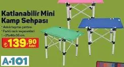 KATLANABİLİR MİNİ KAMP SEHPASI